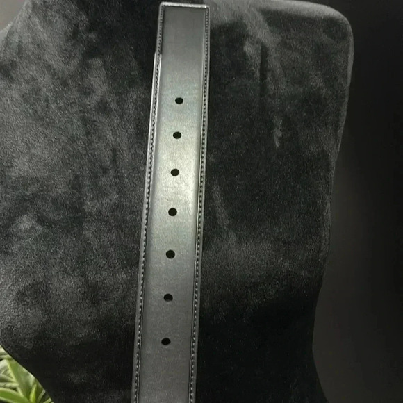 Reaction Kenneth Cole The Stretch Belt, reversible,brushed nickle buckle, br/blk - Picture 6 of 6